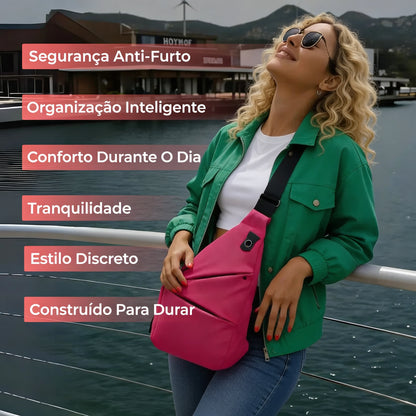 Bolsa de viagens contra-roubo
